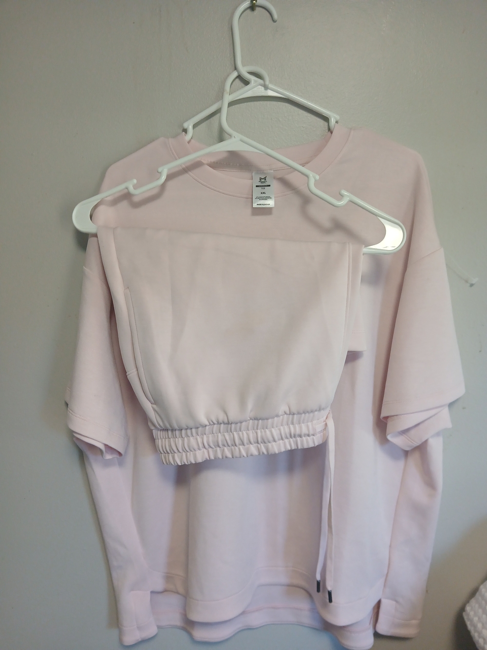 Member Mark Set Women Light Pink Hoodie & Jogger Set